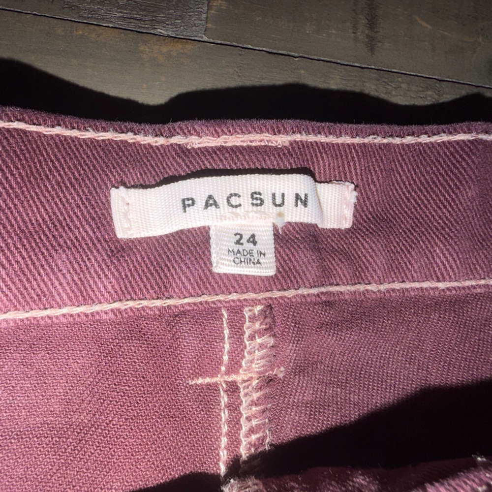 Women's juniors PacSun size 24 size 0 Dark Jean Shorts cute booty shorts - Picture 4 of 4